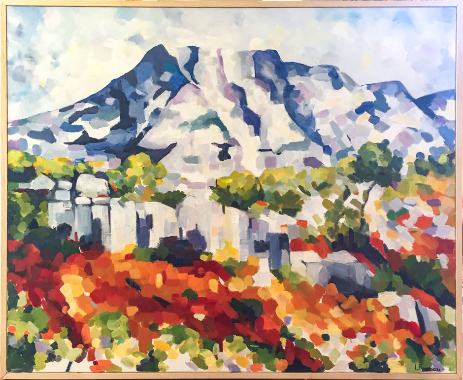 La Montagne St-Victoire, Huile sur toile, 100x80cm