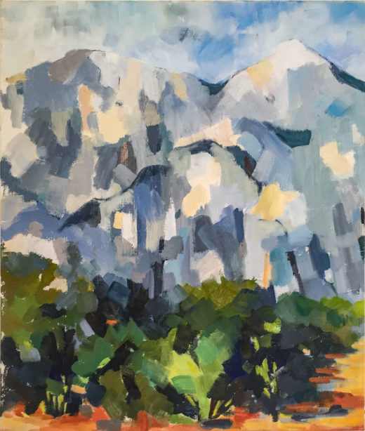 La Montagne, Huile sur toile, 46x54