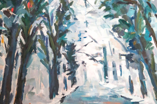 La forêt de St-Germain en Laye, huile sur toile, 54x65cm