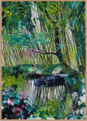 L'enchantement de Giverny - huile sur toile - 65x92